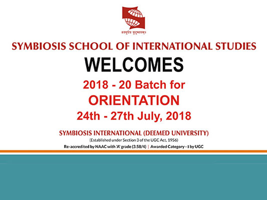 Orientation / Induction for Batch 2018 - 20