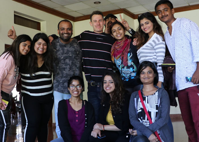 Students of Symbiosis School of International Studies at Asia Plateau